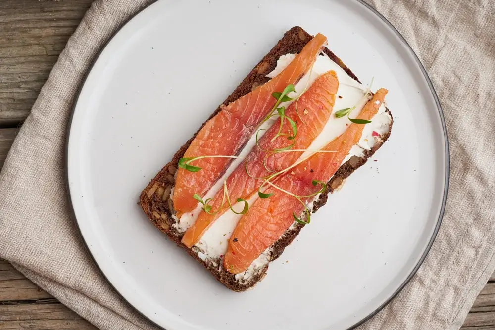 Smoked Salmon Cottage Cheese Toast