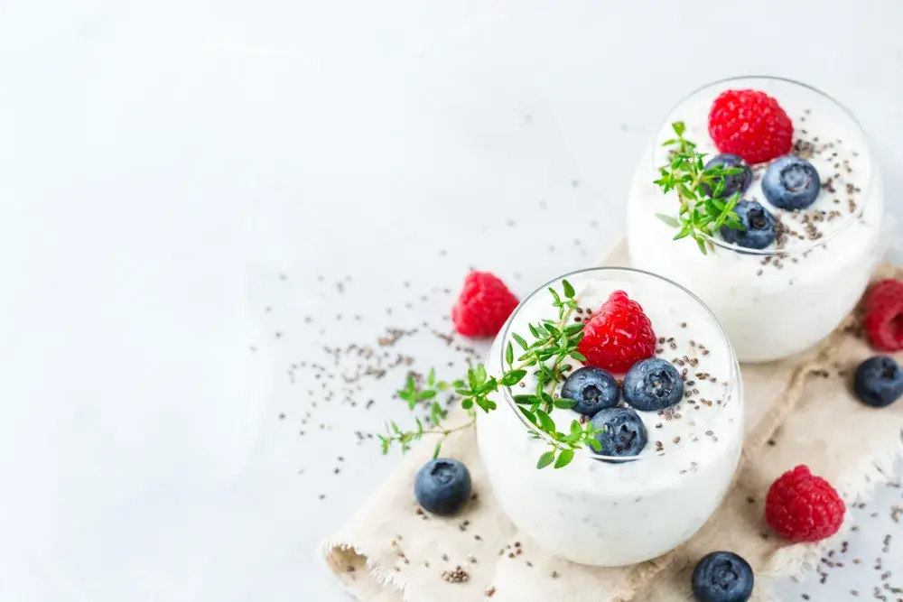 Mediterranean diet chia pudding